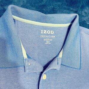 Light blue Izod collared shirt 5XL In great shape, like new!